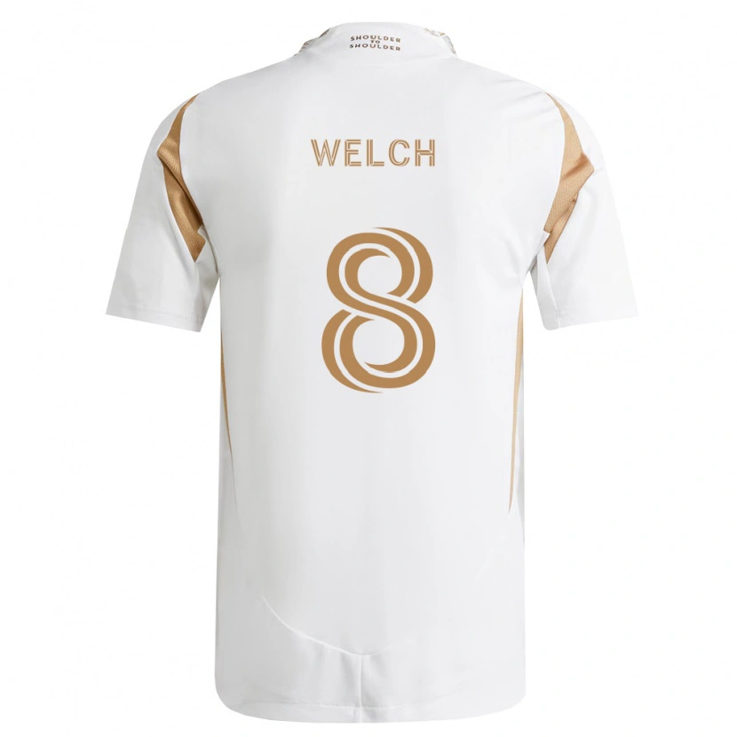 Danxen Heren Levi Welch #8 Wit Bruin Uitshirt Uittenue 2026/27 T-Shirt België