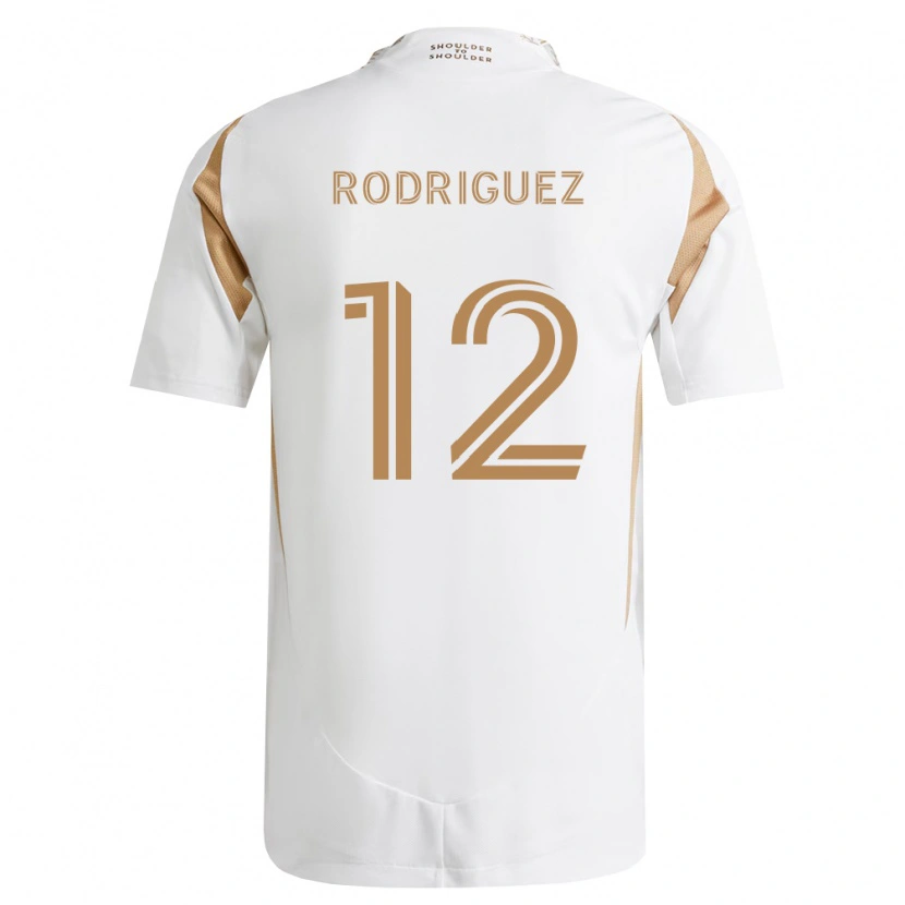 Danxen Heren Jeremi Rodriguez #12 Wit Bruin Uitshirt Uittenue 2026/27 T-Shirt België