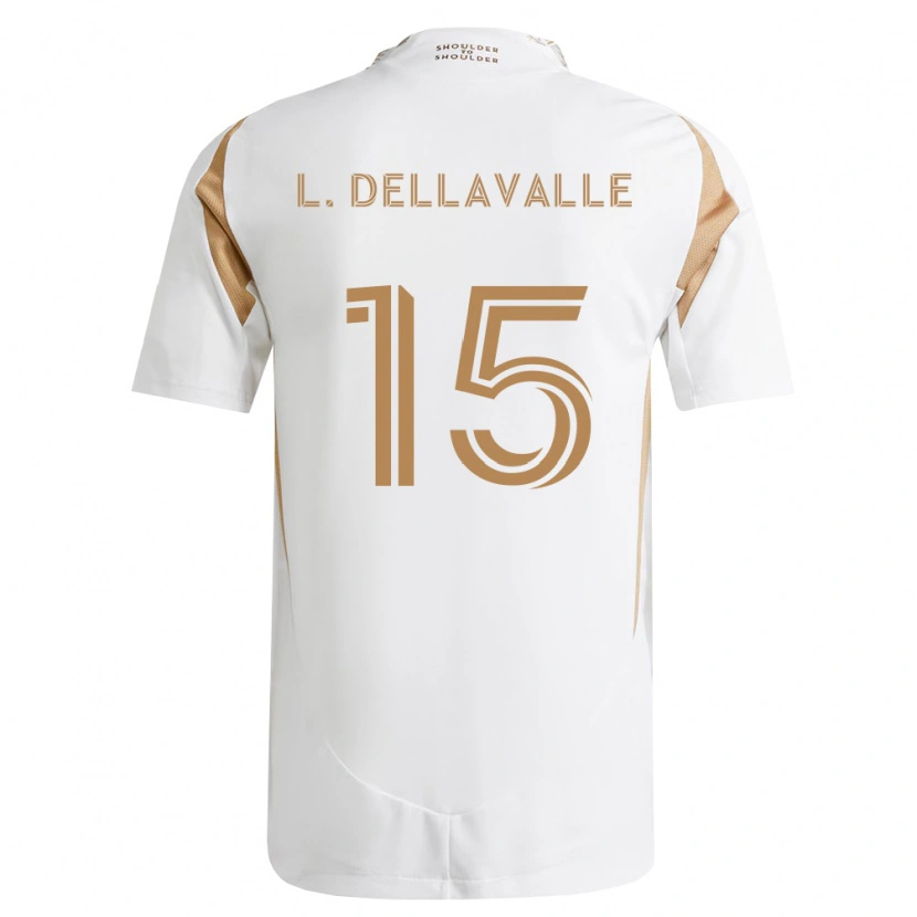 Danxen Heren Lorenzo Dellavalle #15 Wit Bruin Uitshirt Uittenue 2026/27 T-Shirt België