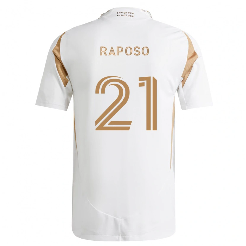Danxen Heren Ryan Raposo #21 Wit Bruin Uitshirt Uittenue 2026/27 T-Shirt België
