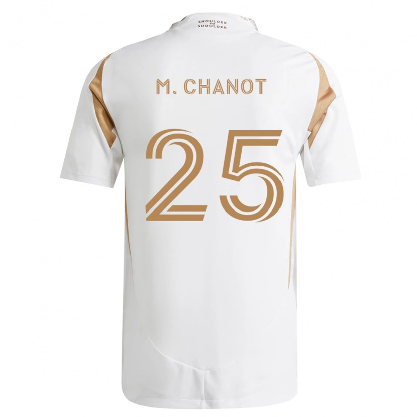 Danxen Heren Maxime Chanot #25 Wit Bruin Uitshirt Uittenue 2026/27 T-Shirt België