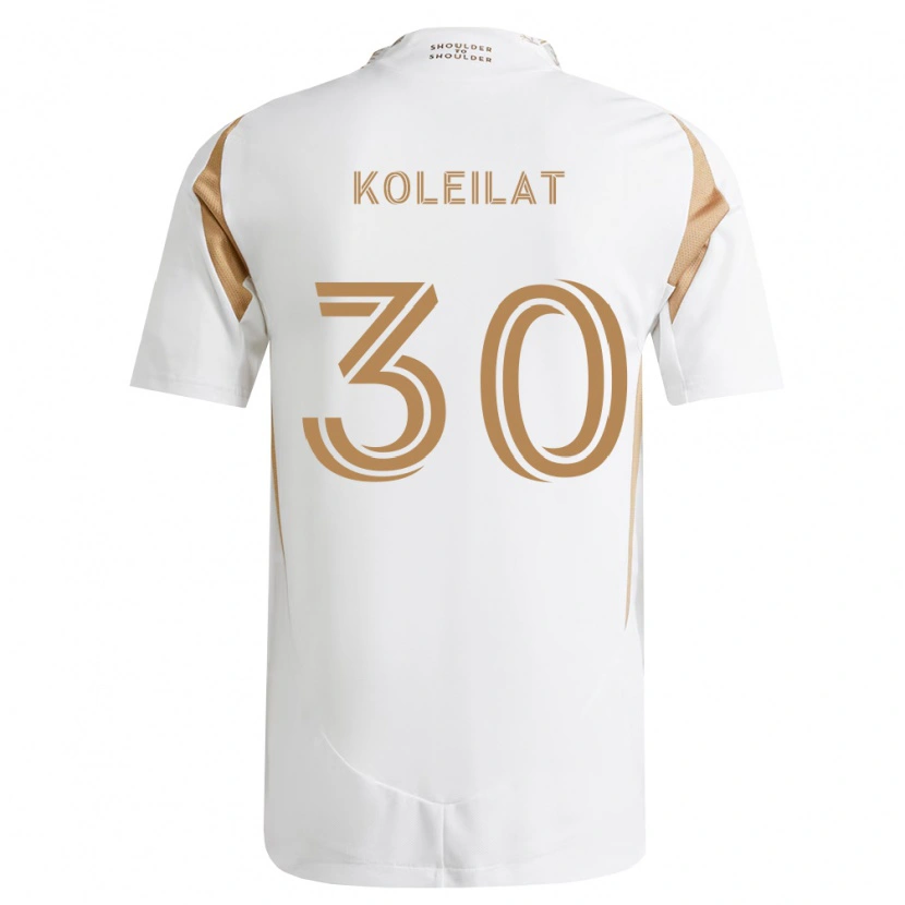 Danxen Heren Jassem Koleilat #30 Wit Bruin Uitshirt Uittenue 2026/27 T-Shirt België