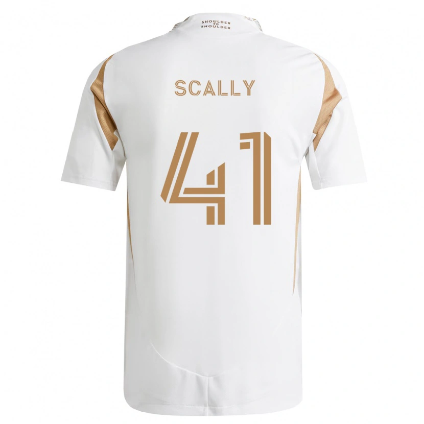 Danxen Heren Ethan Scally #41 Wit Bruin Uitshirt Uittenue 2026/27 T-Shirt België