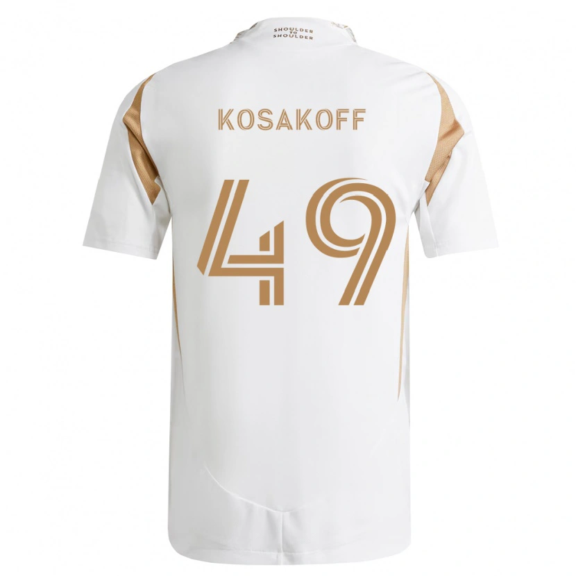 Danxen Heren Charlie Kosakoff #49 Wit Bruin Uitshirt Uittenue 2026/27 T-Shirt België
