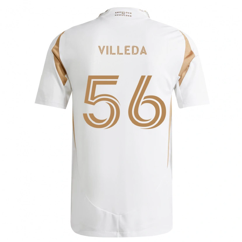 Danxen Heren Eddie Villeda #56 Wit Bruin Uitshirt Uittenue 2026/27 T-Shirt België