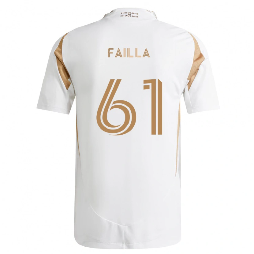 Danxen Heren Benjamín Failla #61 Wit Bruin Uitshirt Uittenue 2026/27 T-Shirt België