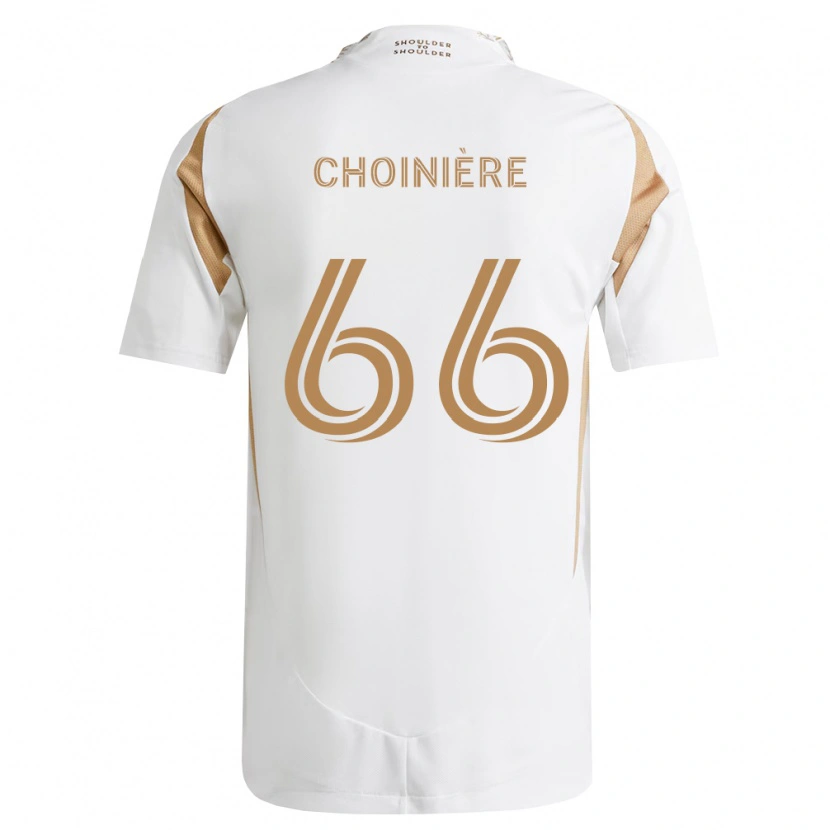 Danxen Heren Mathieu Choinière #66 Wit Bruin Uitshirt Uittenue 2026/27 T-Shirt België