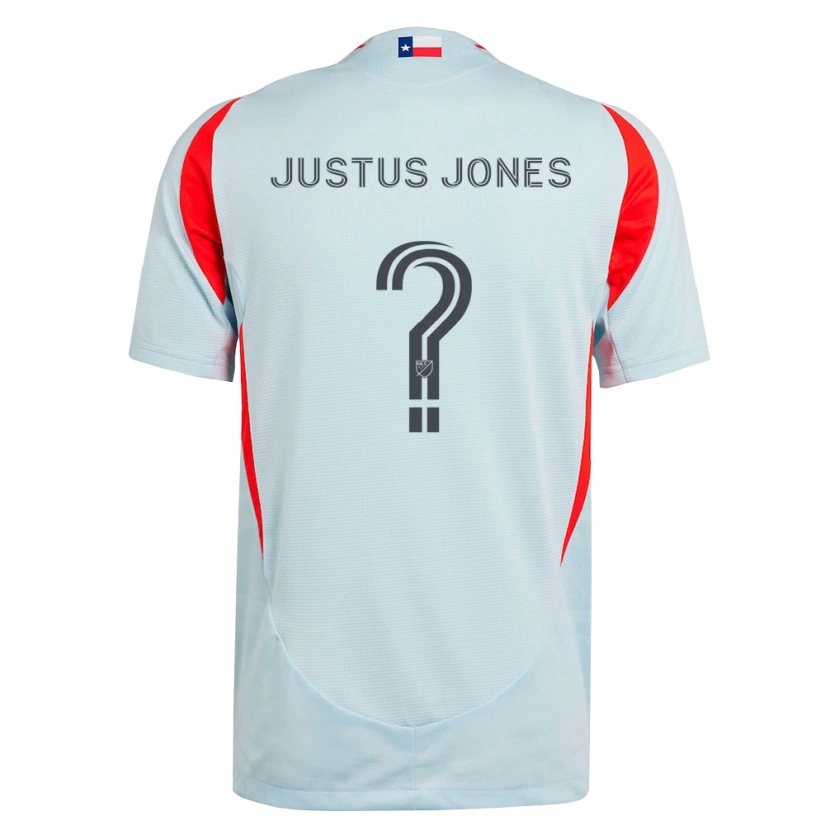 Danxen Heren Justus Jones #0 Donkergrijs Wit Rood Uitshirt Uittenue 2026/27 T-Shirt België
