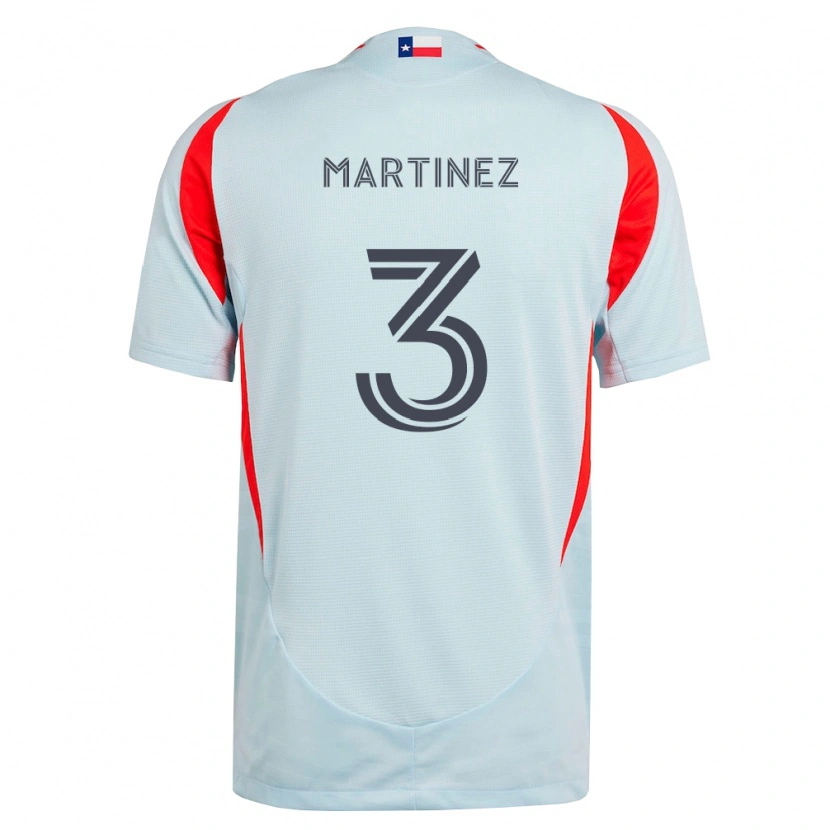 Danxen Heren José Antonio Martínez #3 Donkergrijs Wit Rood Uitshirt Uittenue 2026/27 T-Shirt België