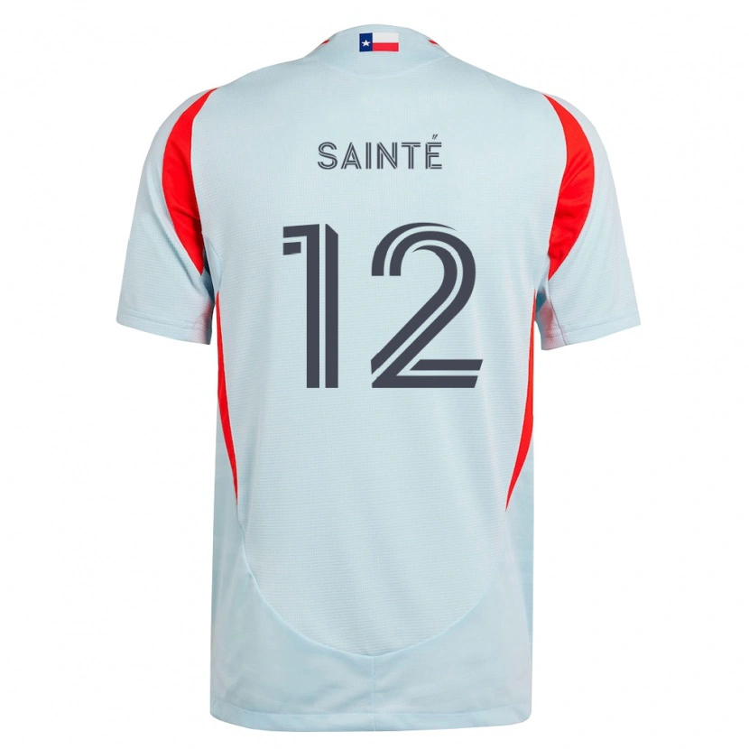 Danxen Heren Carl Sainté #12 Donkergrijs Wit Rood Uitshirt Uittenue 2026/27 T-Shirt België