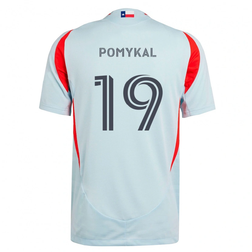 Danxen Heren Paxton Pomykal #19 Donkergrijs Wit Rood Uitshirt Uittenue 2026/27 T-Shirt België