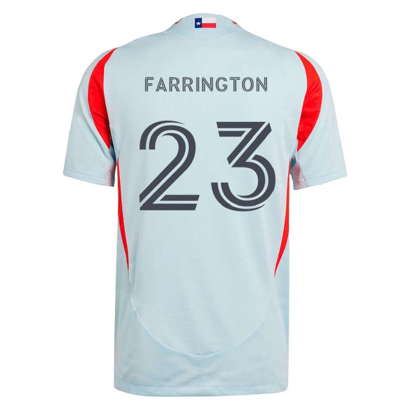 Danxen Heren Logan Farrington #23 Donkergrijs Wit Rood Uitshirt Uittenue 2026/27 T-Shirt België