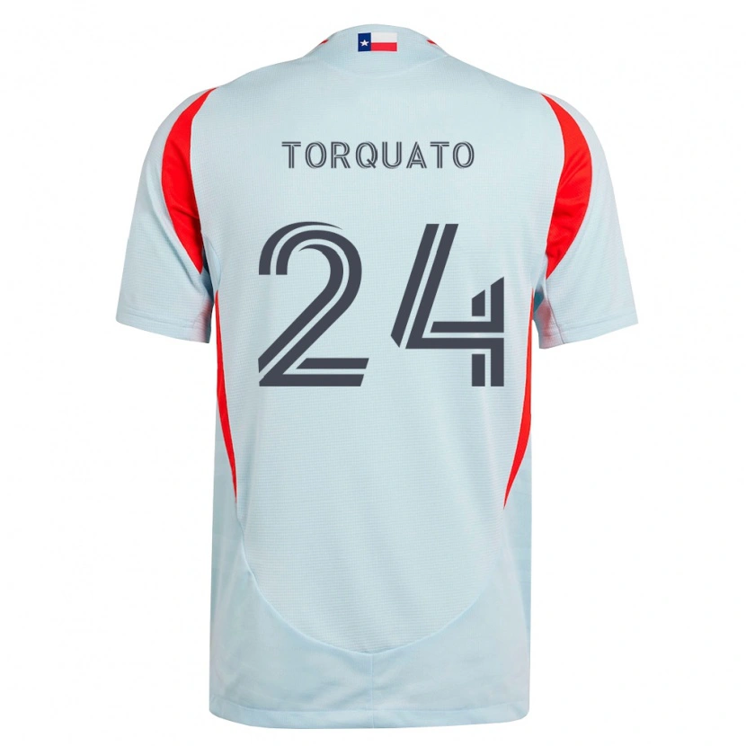 Danxen Heren Joshua Torquato #24 Donkergrijs Wit Rood Uitshirt Uittenue 2026/27 T-Shirt België