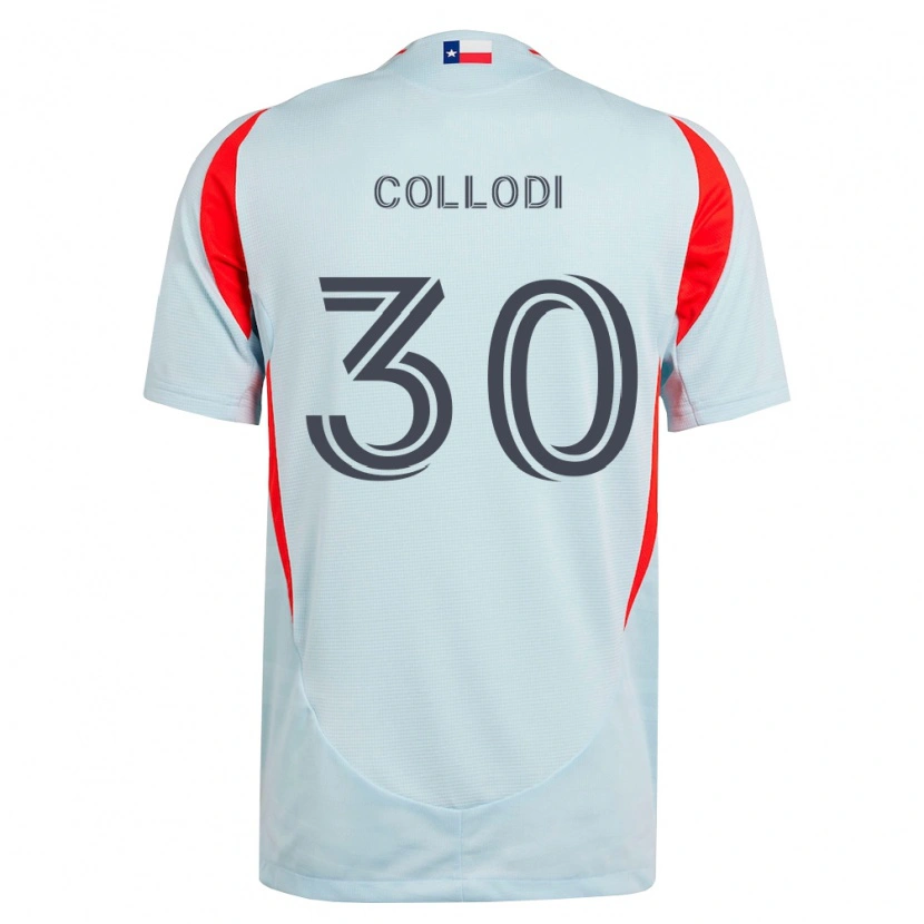 Danxen Heren Michael Collodi #30 Donkergrijs Wit Rood Uitshirt Uittenue 2026/27 T-Shirt België