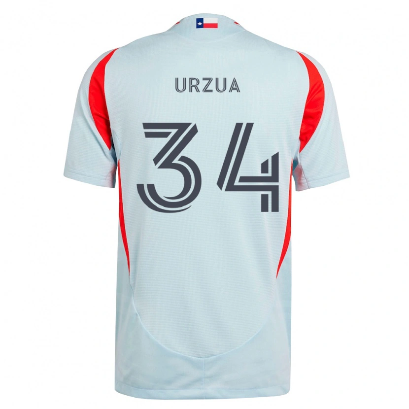 Danxen Heren Alejandro Urzua #34 Donkergrijs Wit Rood Uitshirt Uittenue 2026/27 T-Shirt België