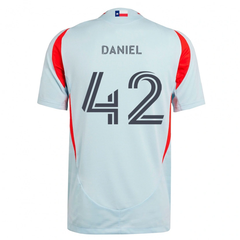 Danxen Heren Daniel De Sousa Britto #42 Donkergrijs Wit Rood Uitshirt Uittenue 2026/27 T-Shirt België