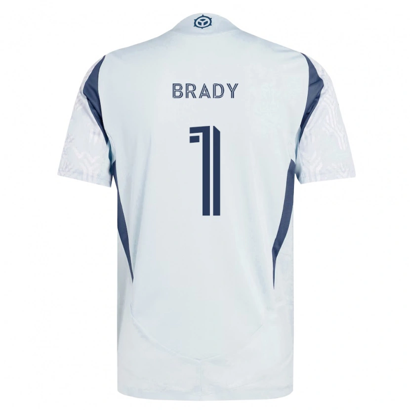 Danxen Heren Chris Brady #1 Blauw Grijs Wit Uitshirt Uittenue 2026/27 T-Shirt België