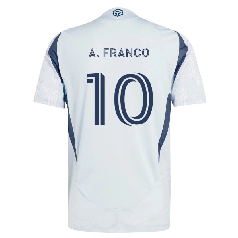 Danxen Heren André Franco #10 Blauw Grijs Wit Uitshirt Uittenue 2026/27 T-Shirt België