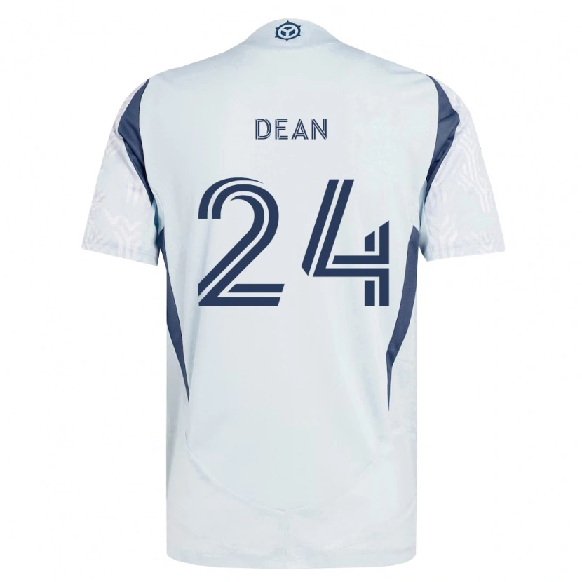 Danxen Heren Jonathan Dean #24 Blauw Grijs Wit Uitshirt Uittenue 2026/27 T-Shirt België