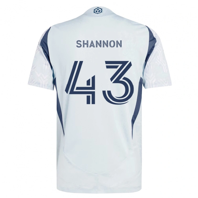 Danxen Heren Jaylen Shannon #43 Blauw Grijs Wit Uitshirt Uittenue 2026/27 T-Shirt België