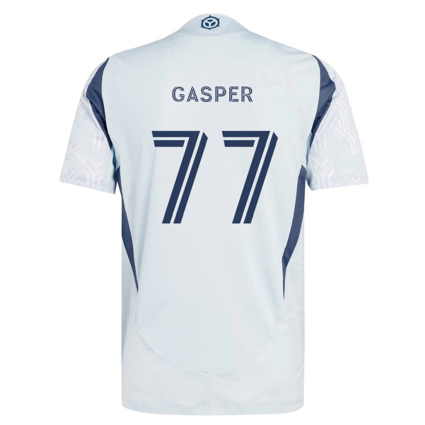 Danxen Heren Chase Gasper #77 Blauw Grijs Wit Uitshirt Uittenue 2026/27 T-Shirt België