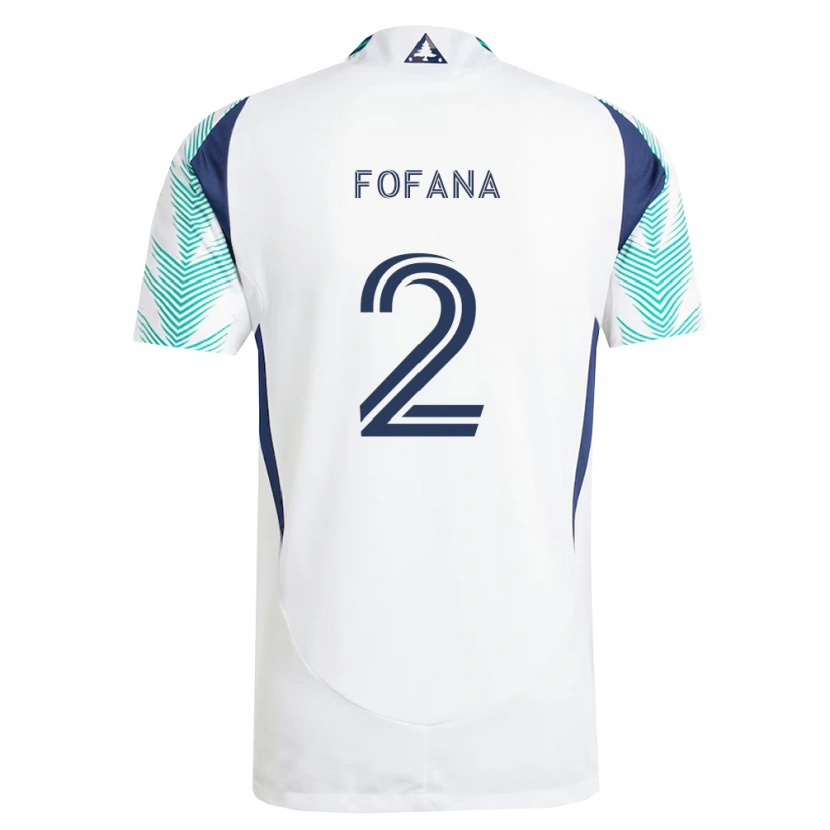 Danxen Heren Mamadou Fofana #2 Wit Marineblauw Lichtgroen Uitshirt Uittenue 2026/27 T-Shirt België