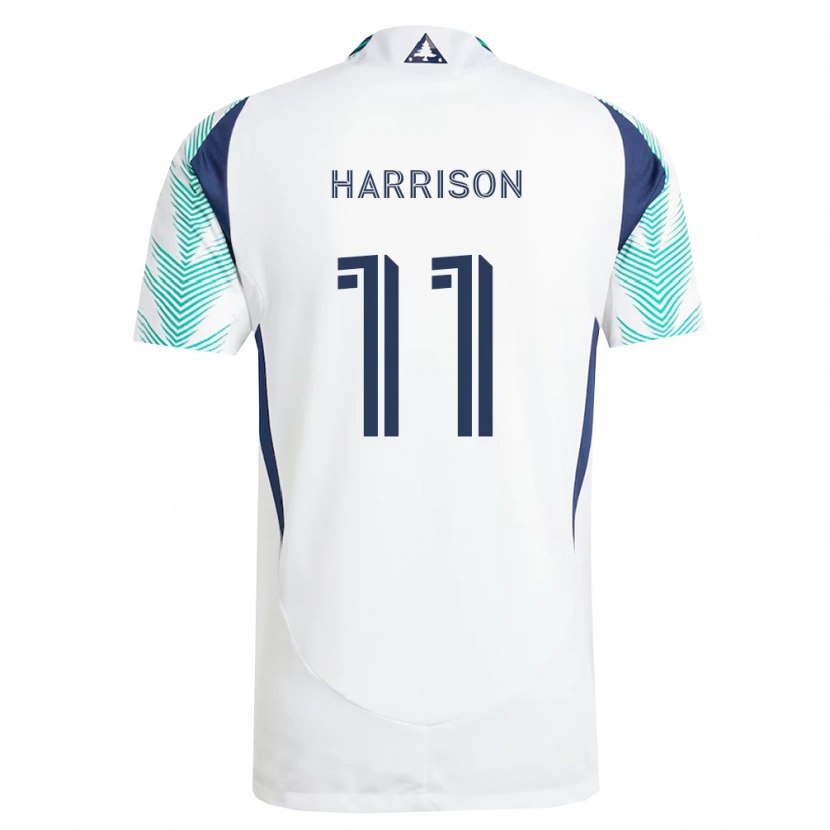Danxen Heren Jack Harrison #11 Wit Marineblauw Lichtgroen Uitshirt Uittenue 2026/27 T-Shirt België