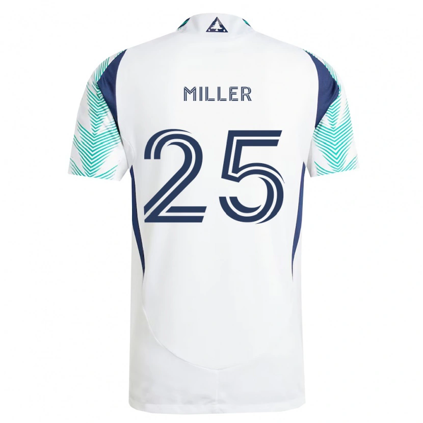 Danxen Heren Peyton Miller #25 Wit Marineblauw Lichtgroen Uitshirt Uittenue 2026/27 T-Shirt België