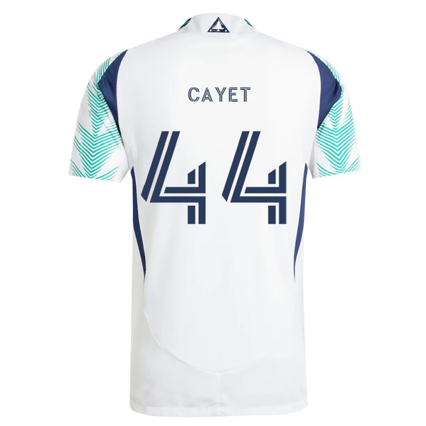 Danxen Heren Pierre Cayet #44 Wit Marineblauw Lichtgroen Uitshirt Uittenue 2026/27 T-Shirt België