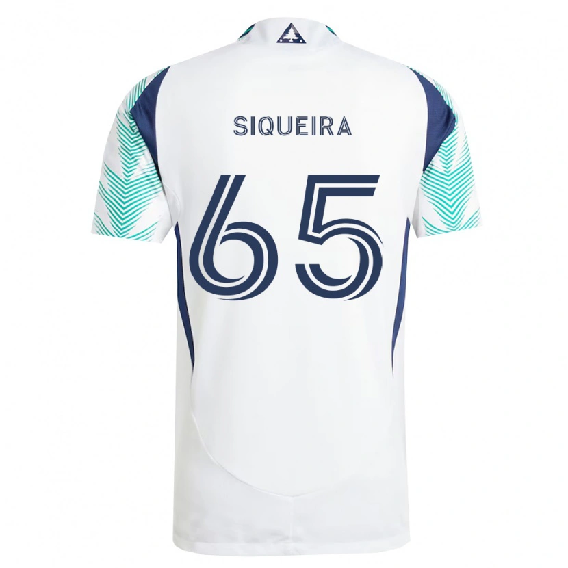 Danxen Heren Judah Siqueira #65 Wit Marineblauw Lichtgroen Uitshirt Uittenue 2026/27 T-Shirt België