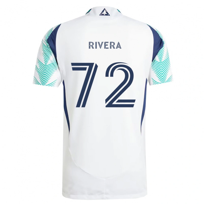 Danxen Heren Damián Rivera #72 Wit Marineblauw Lichtgroen Uitshirt Uittenue 2026/27 T-Shirt België