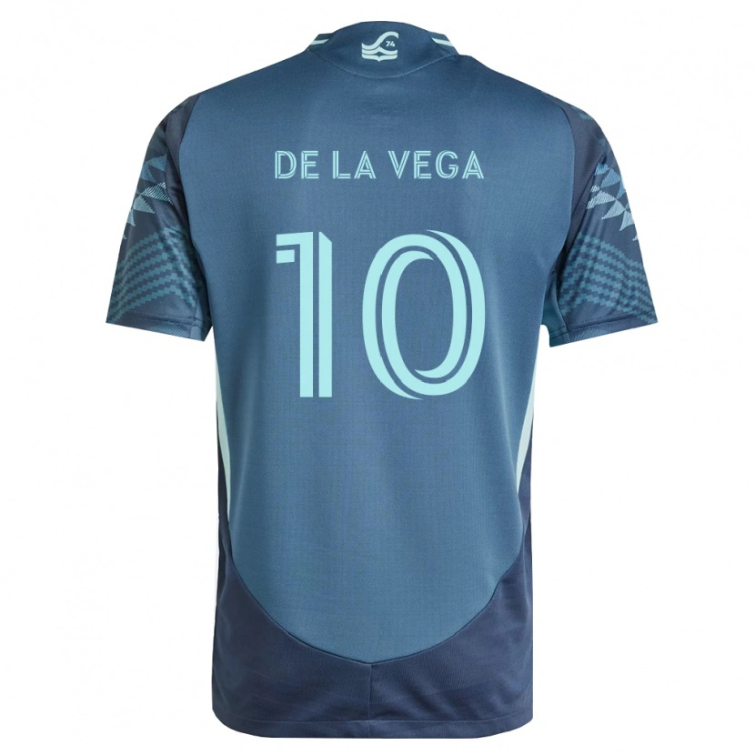 Danxen Heren Pedro De La Vega #10 Marineblauw Groen Uitshirt Uittenue 2026/27 T-Shirt België