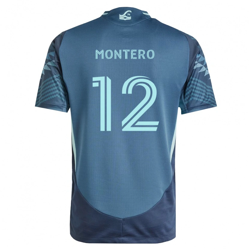 Danxen Heren Fredy Montero #12 Marineblauw Groen Uitshirt Uittenue 2026/27 T-Shirt België