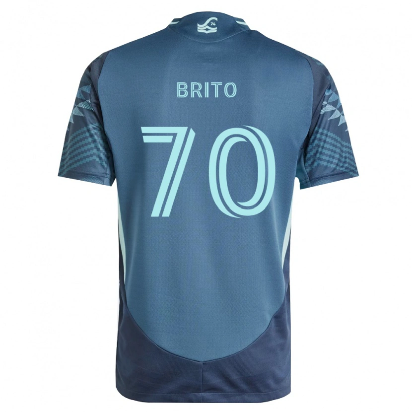 Danxen Heren Kelvin-Luis Brito #70 Marineblauw Groen Uitshirt Uittenue 2026/27 T-Shirt België