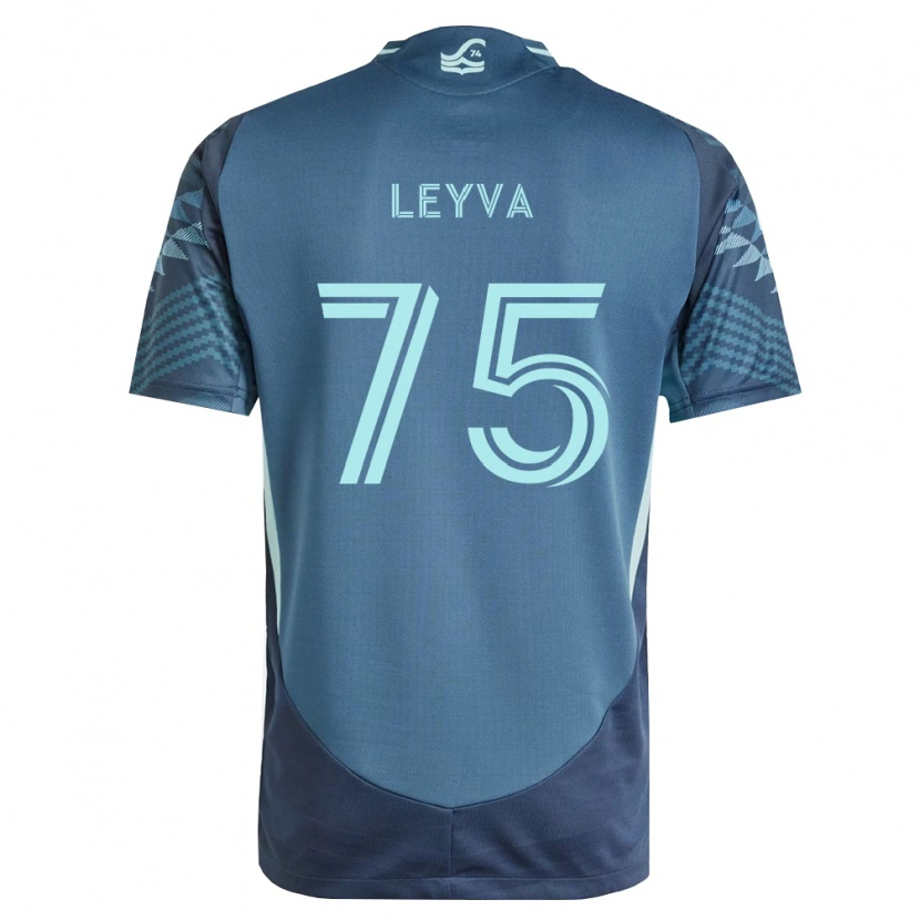 Danxen Heren Danny Leyva #75 Marineblauw Groen Uitshirt Uittenue 2026/27 T-Shirt België