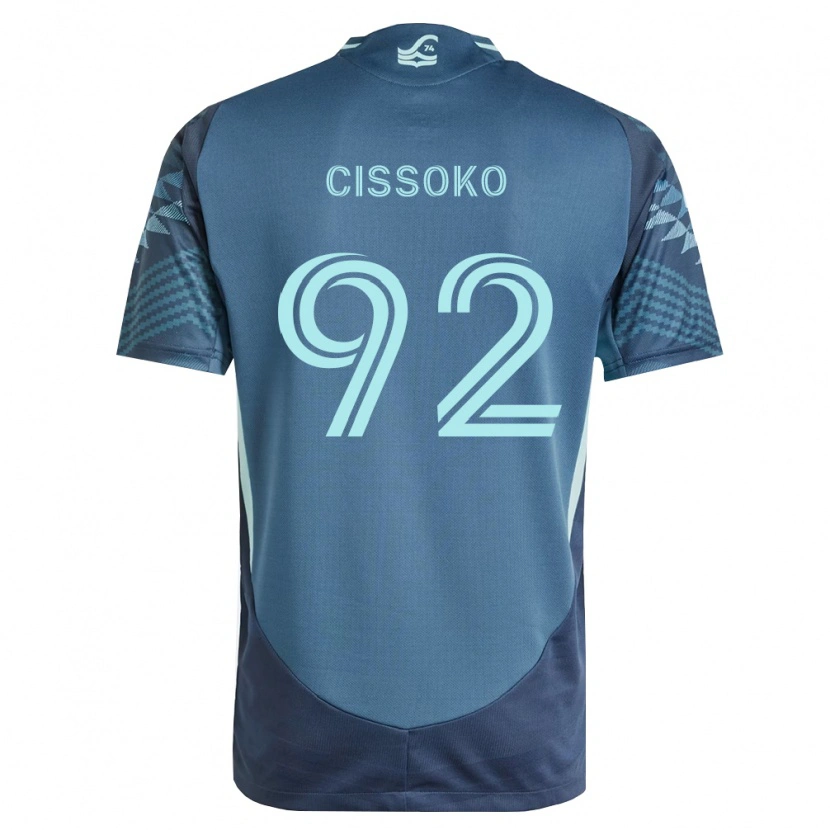 Danxen Heren Abdoulaye Cissoko #92 Marineblauw Groen Uitshirt Uittenue 2026/27 T-Shirt België