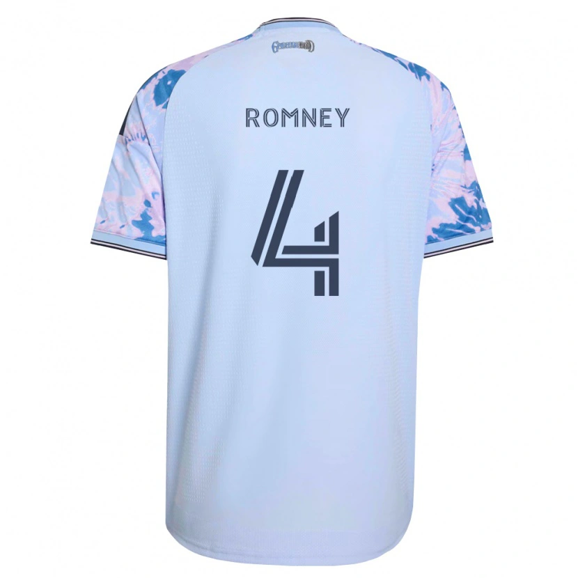 Danxen Heren Dave Romney #4 Koninklijk Blauw Wit Zwart Uitshirt Uittenue 2026/27 T-Shirt België