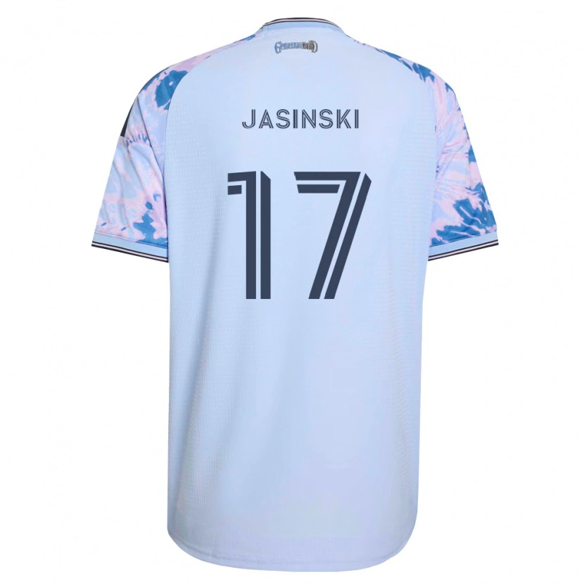 Danxen Heren Jack Jasinski #17 Koninklijk Blauw Wit Zwart Uitshirt Uittenue 2026/27 T-Shirt België