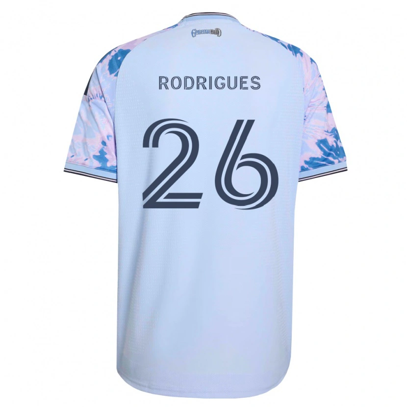Danxen Heren Rodrigues #26 Koninklijk Blauw Wit Zwart Uitshirt Uittenue 2026/27 T-Shirt België