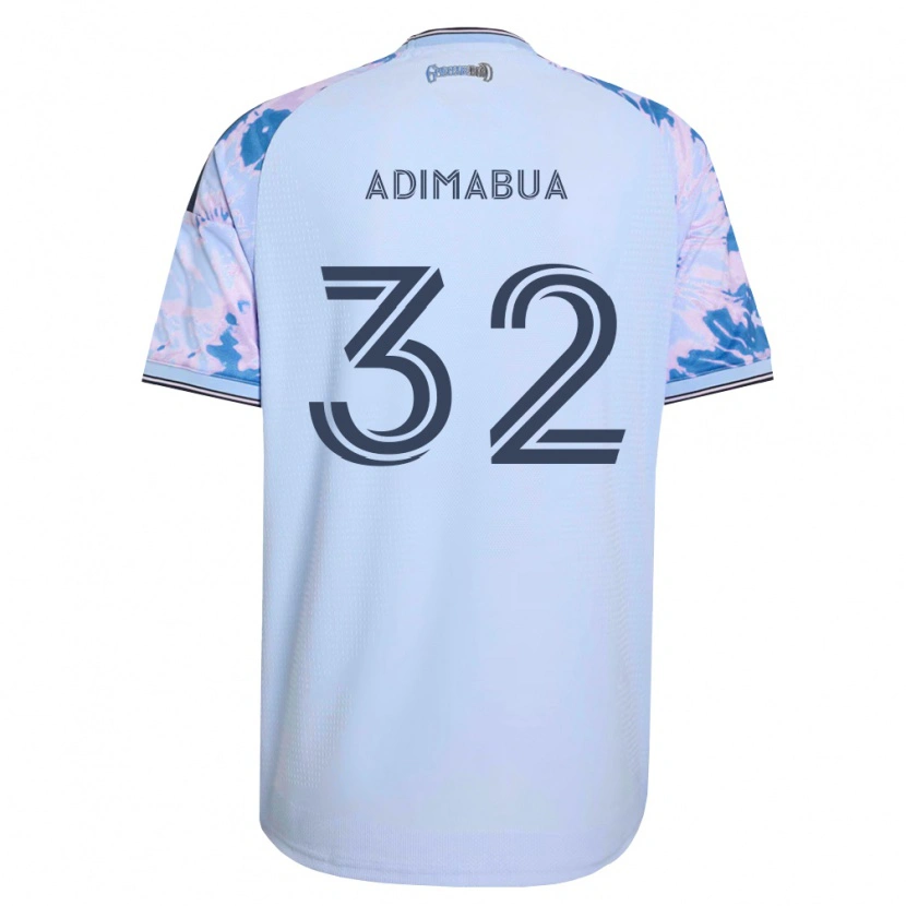 Danxen Heren Nonso Adimabua #32 Koninklijk Blauw Wit Zwart Uitshirt Uittenue 2026/27 T-Shirt België