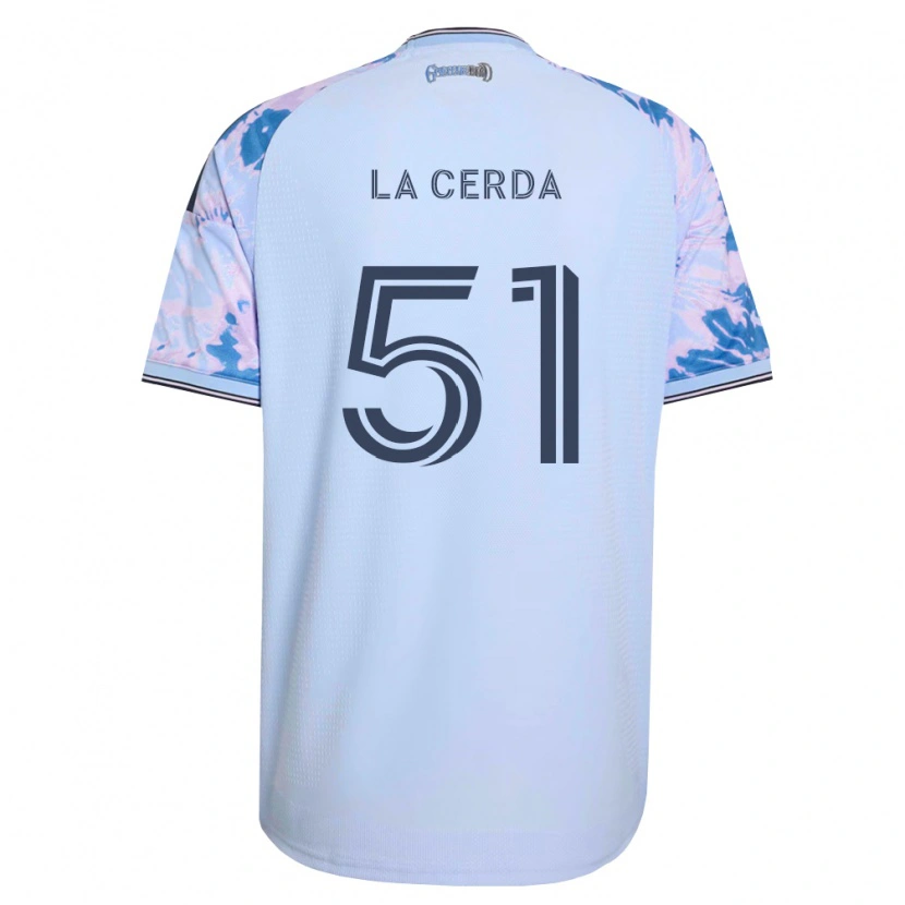Danxen Heren Eric De La Cerda #51 Koninklijk Blauw Wit Zwart Uitshirt Uittenue 2026/27 T-Shirt België