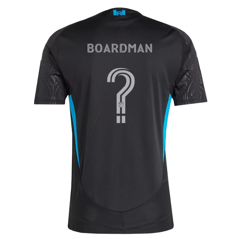 Danxen Heren Erik Pena-Boardman #0 Zwart Wit Hemelsblauw Uitshirt Uittenue 2026/27 T-Shirt België