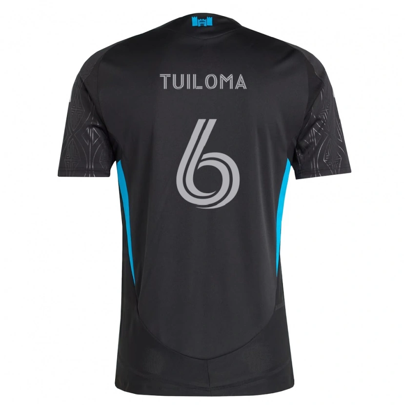 Danxen Heren Bill Tuiloma #6 Zwart Wit Hemelsblauw Uitshirt Uittenue 2026/27 T-Shirt België