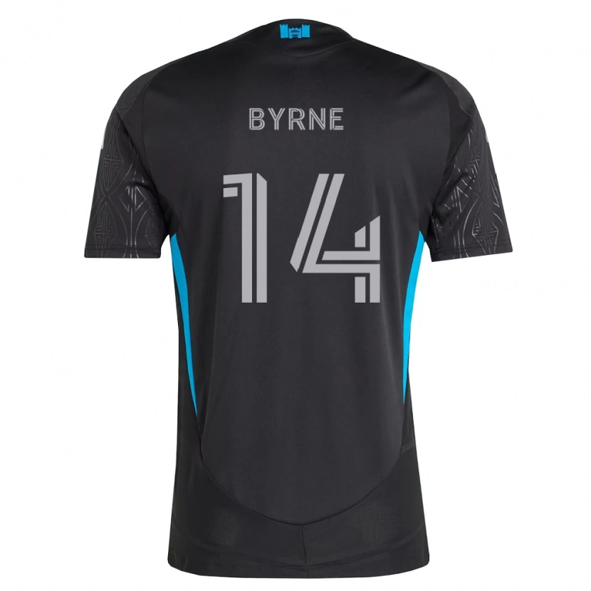 Danxen Heren Nathan Byrne #14 Zwart Wit Hemelsblauw Uitshirt Uittenue 2026/27 T-Shirt België