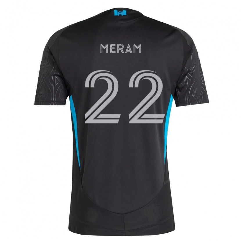 Danxen Heren Justin Meram #22 Zwart Wit Hemelsblauw Uitshirt Uittenue 2026/27 T-Shirt België