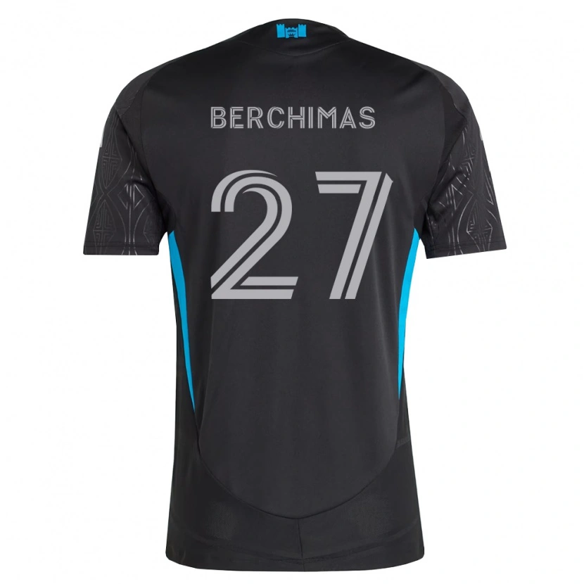 Danxen Heren Nimfasha Berchimas #27 Zwart Wit Hemelsblauw Uitshirt Uittenue 2026/27 T-Shirt België