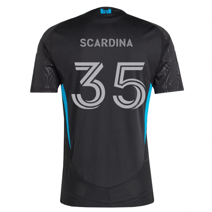 Danxen Heren Nick Scardina #35 Zwart Wit Hemelsblauw Uitshirt Uittenue 2026/27 T-Shirt België