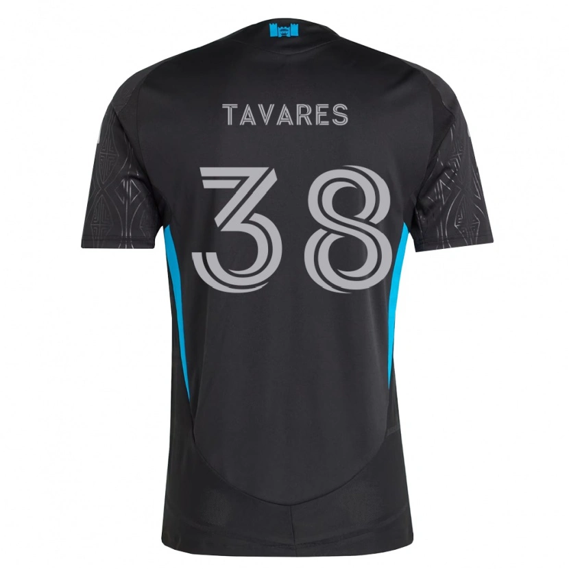 Danxen Heren Iuri Tavares #38 Zwart Wit Hemelsblauw Uitshirt Uittenue 2026/27 T-Shirt België