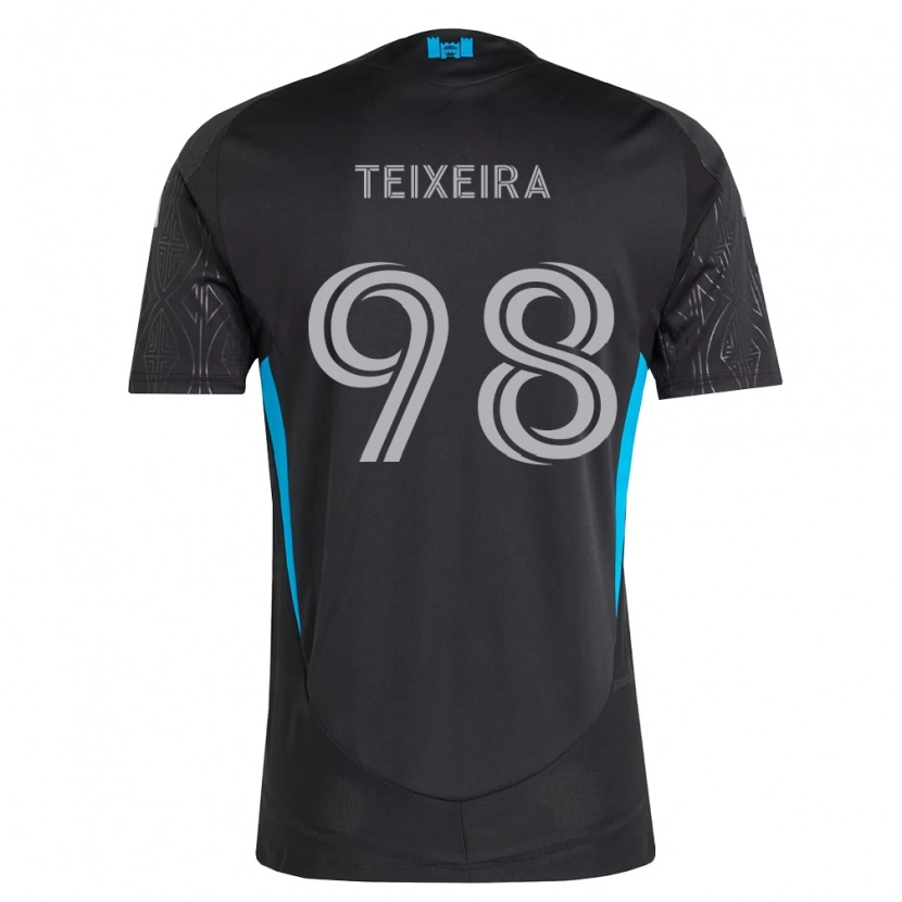 Danxen Heren Nickolas Teixeira #98 Zwart Wit Hemelsblauw Uitshirt Uittenue 2026/27 T-Shirt België
