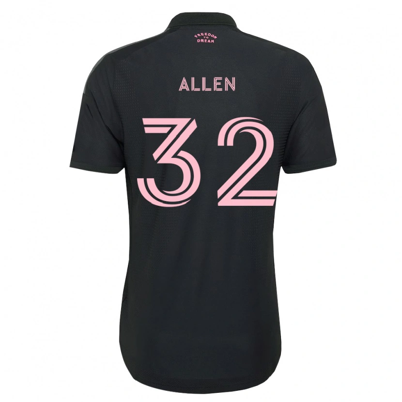 Danxen Heren Noah Allen #32 Roze Zwart Wit Uitshirt Uittenue 2026/27 T-Shirt België